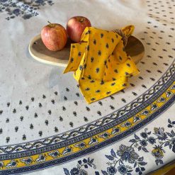 Avignon Jaune Round French Tablecloth