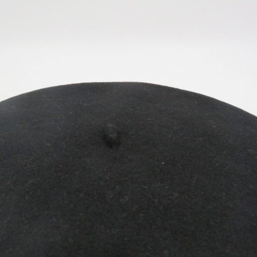 Black French beret top