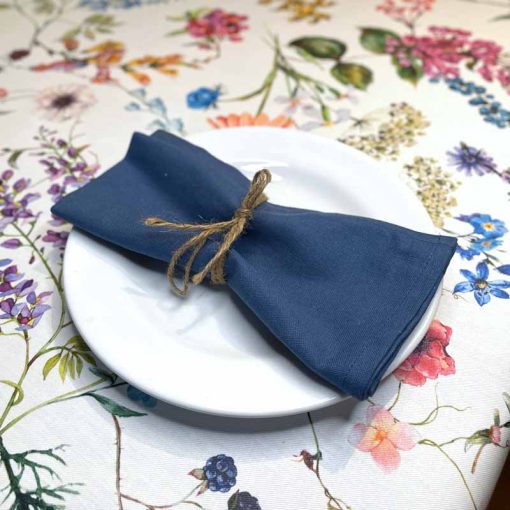 Blue Cotton Napkin on Fortuna
