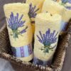 Yellow French Guest Hand Towels Embroidery